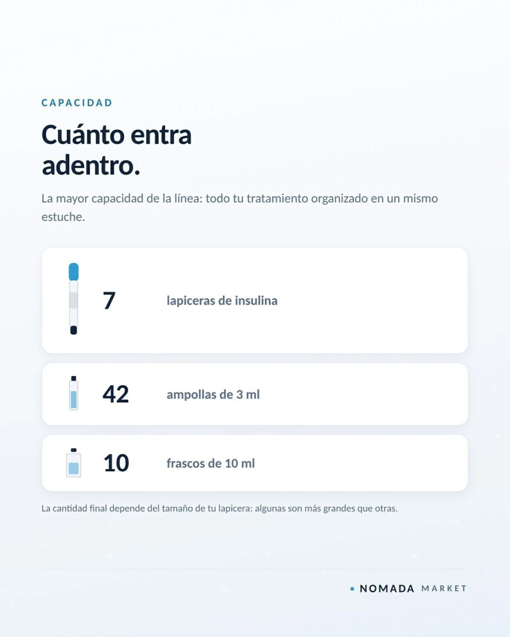 Capacidad de lapiceras del estuche DISONCARE Intercontinental