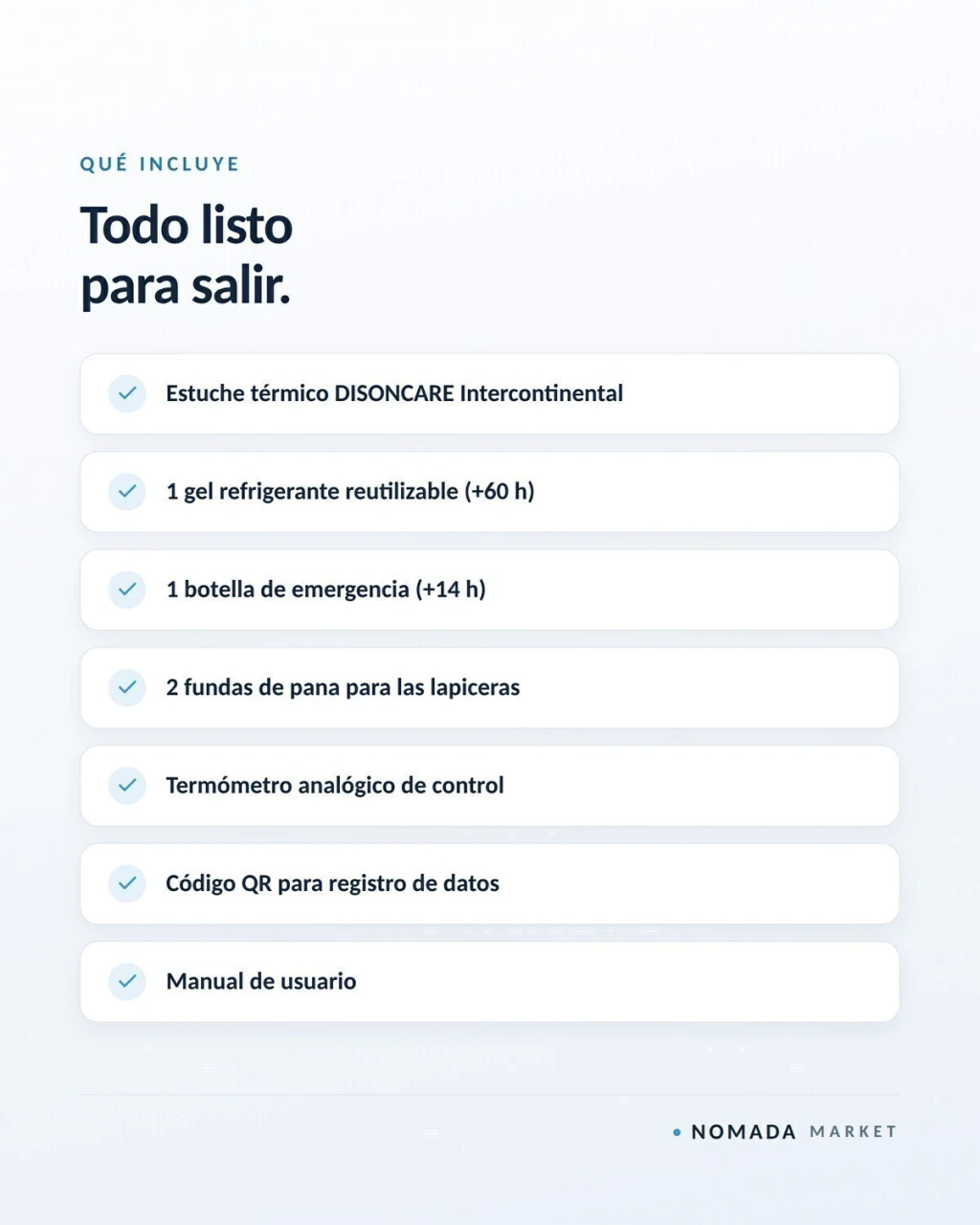 Contenido de la caja de la Intercontinental