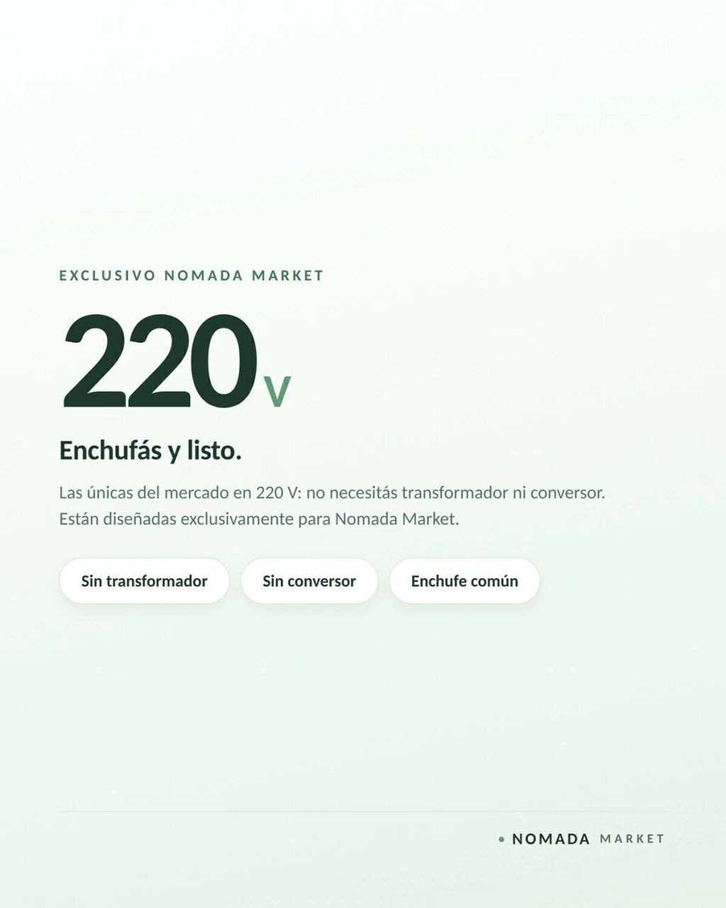 Funciona en 220 V sin transformador
