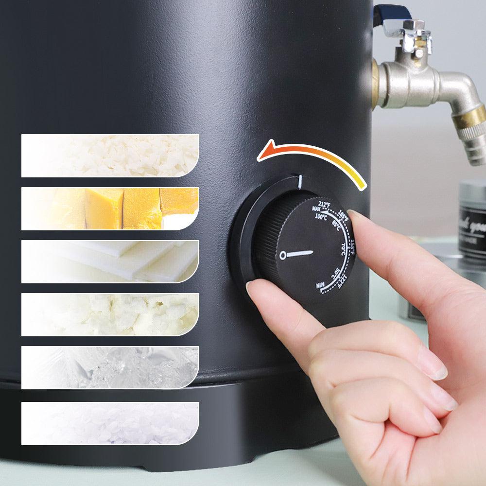 Perilla de temperatura de 50 a 100 &deg;C y ceras compatibles